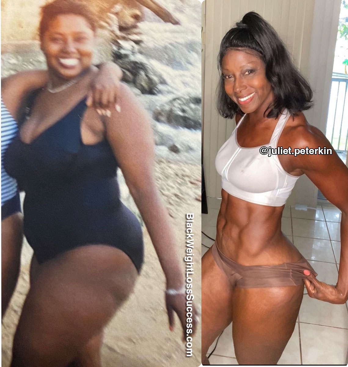 Juliet before and after weight loss