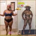 Moya before and after weight loss