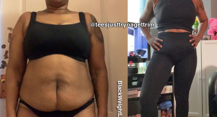 Tina before and after weight loss