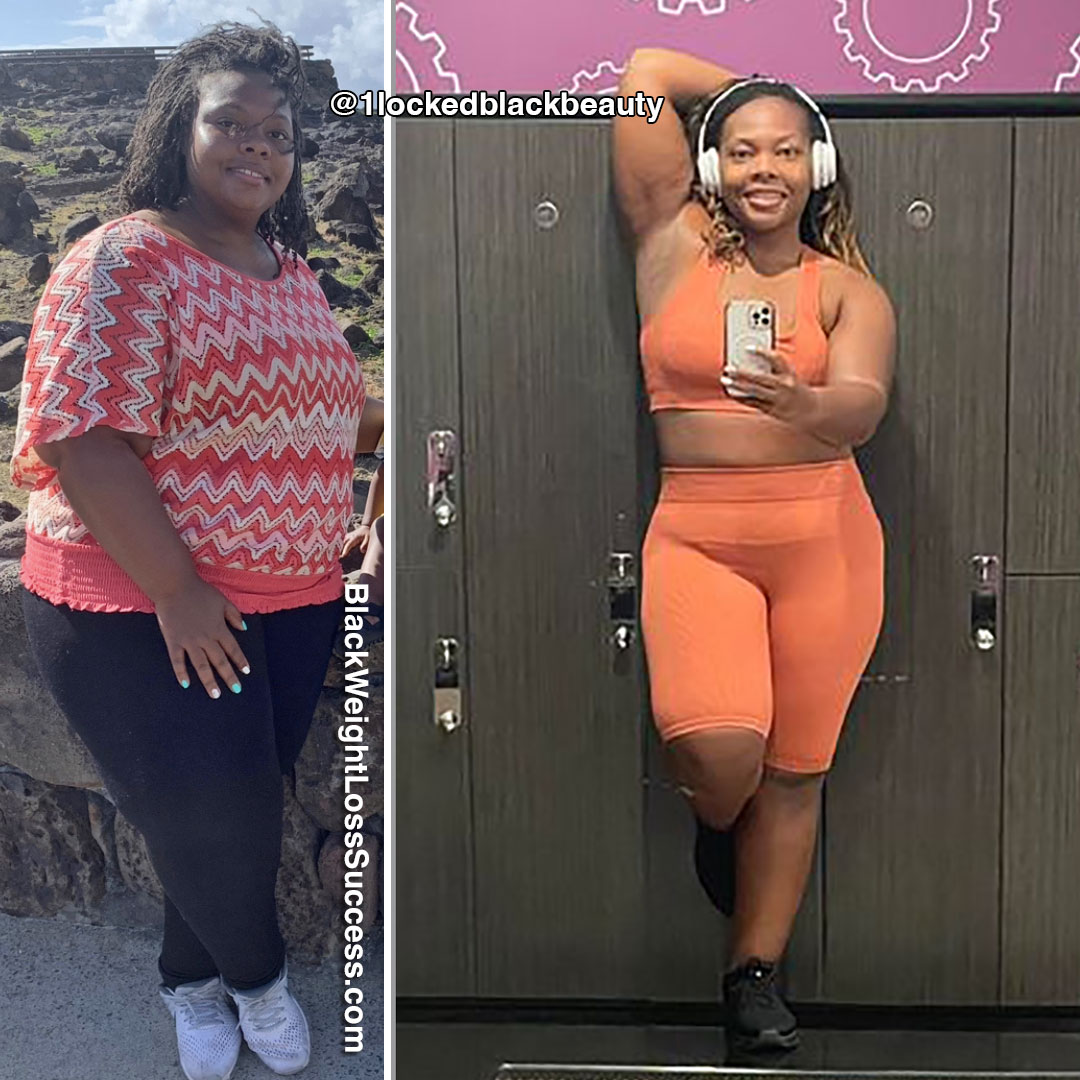 Whitney before and after weight loss