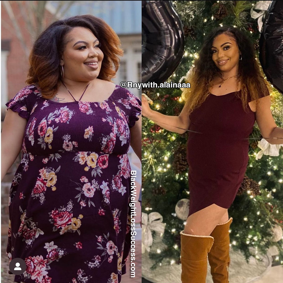 Alaina before and after weight loss