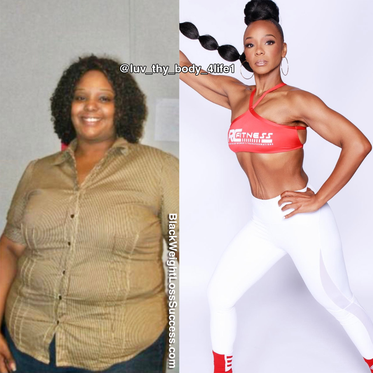Heather before and after weight loss