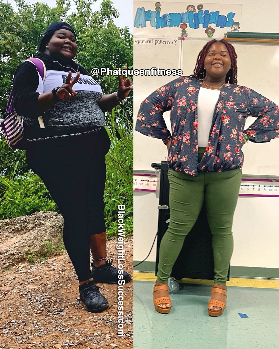 Jerrica before and after weight loss