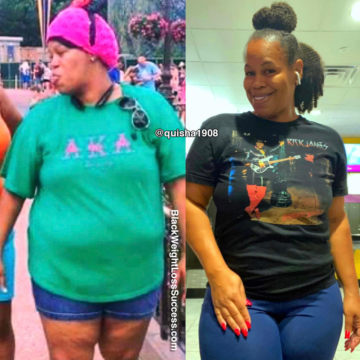 LaQuisha before and after weight loss