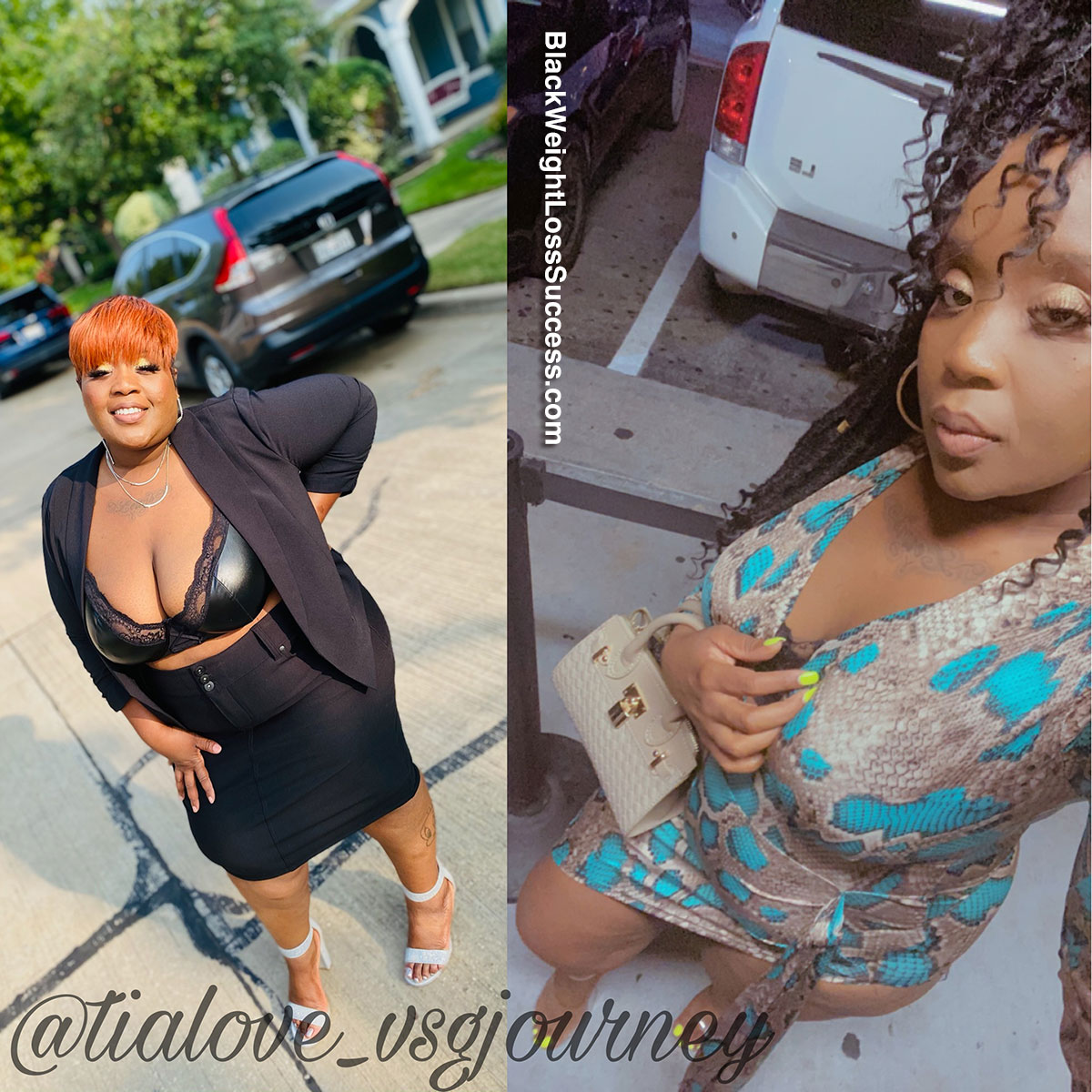 Tiandra before and after weight loss