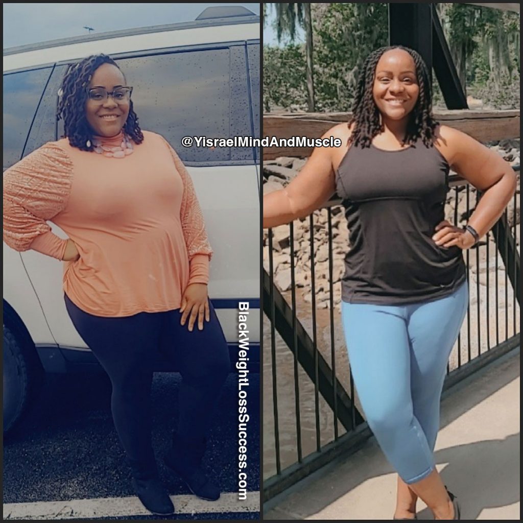 Yahkira lost 74 pounds | Black Weight Loss Success