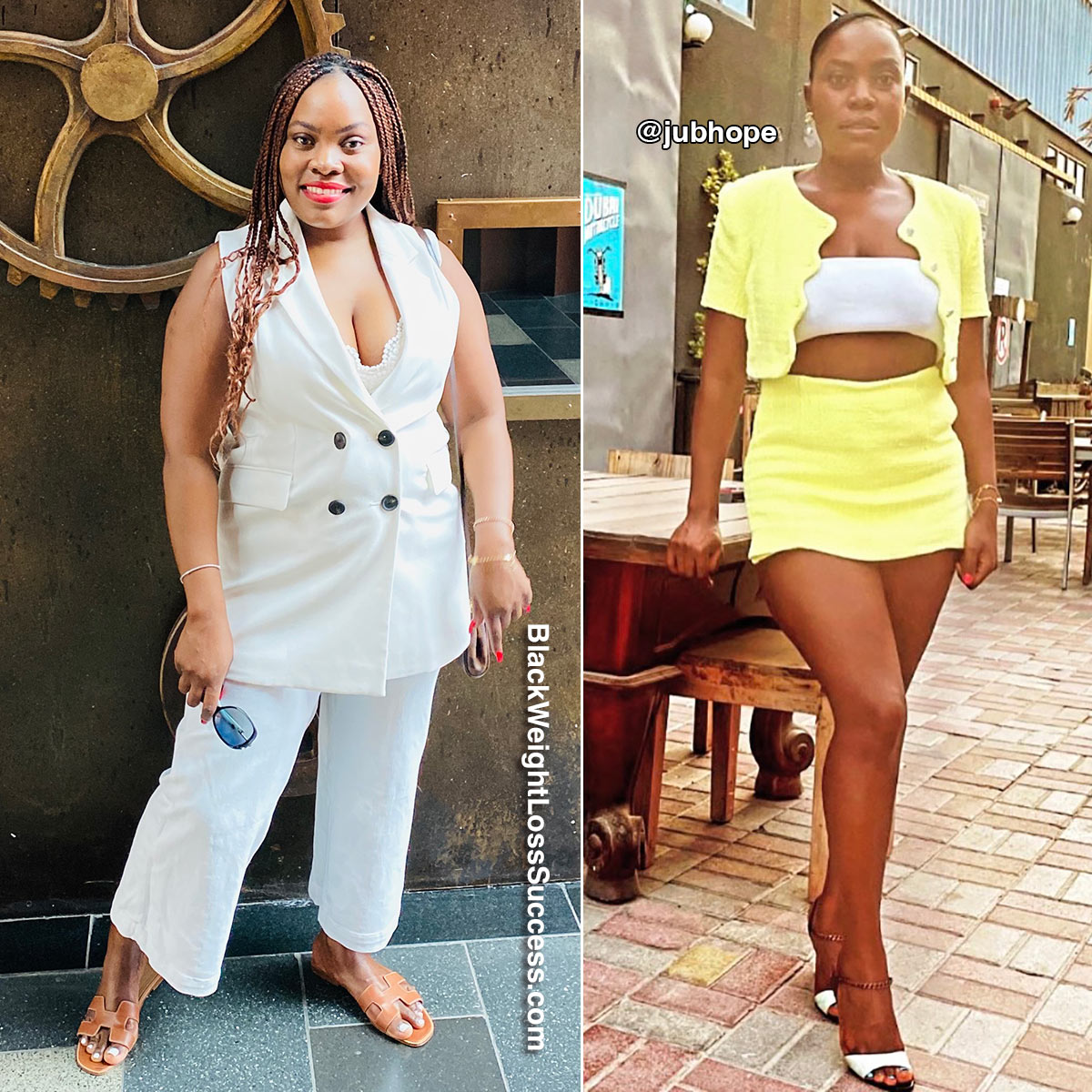 Hope before and after weight loss