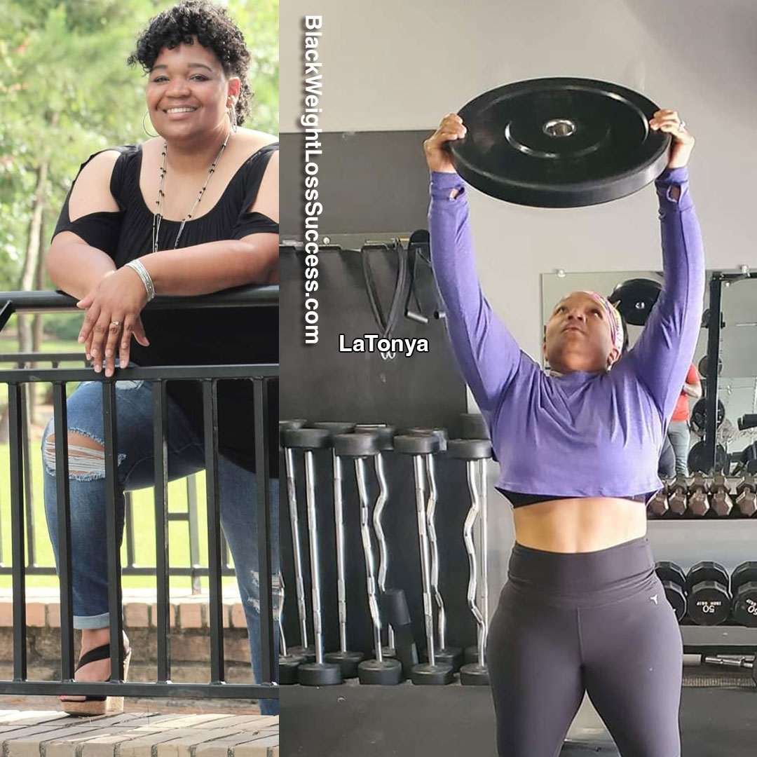 LaTonya before and after weight loss