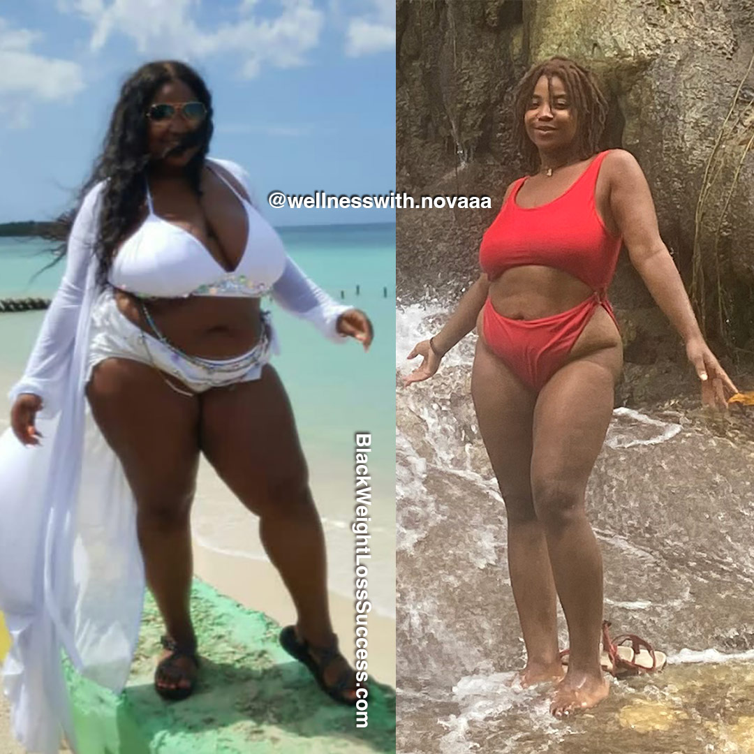 NovaaA before and after weight loss