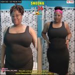 Sheena before and after weight loss