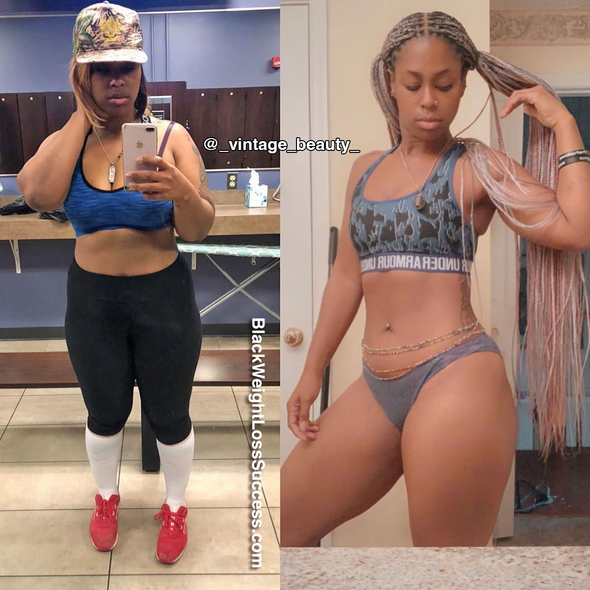 Staci lost 50 pounds  Black Weight Loss Success