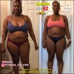 Tamora before and after weight loss