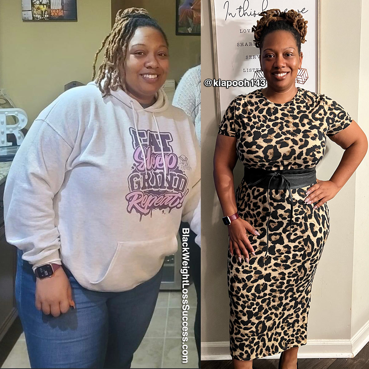 AKia before and after weight loss