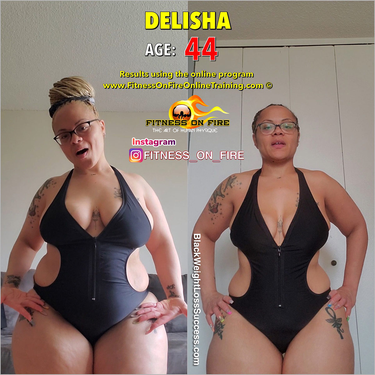 delisha before and after weight loss