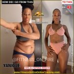 Yanique lost 53 pounds