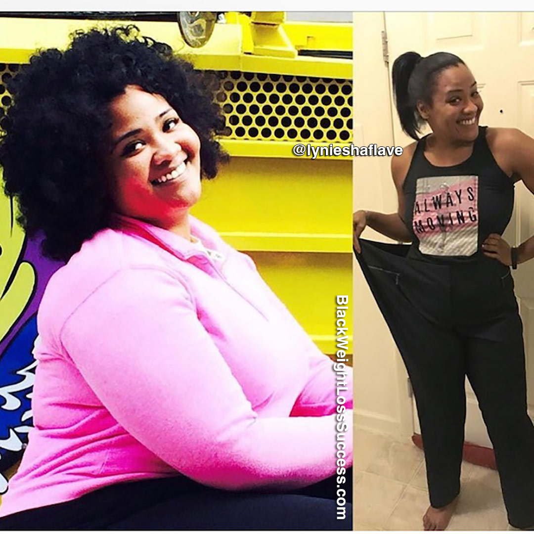 Lyniesha before and after weight loss