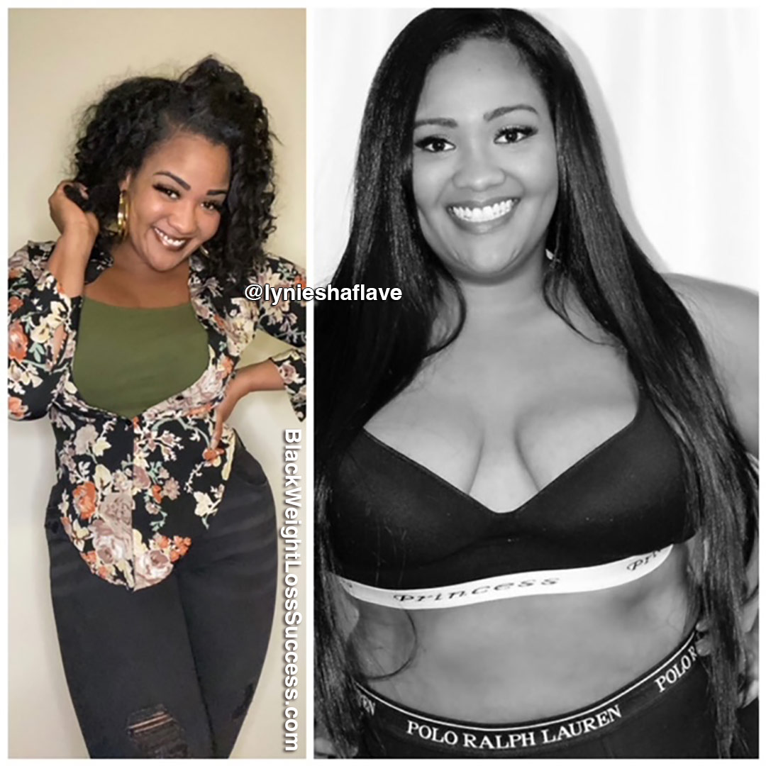 Lyniesha before and after weight loss