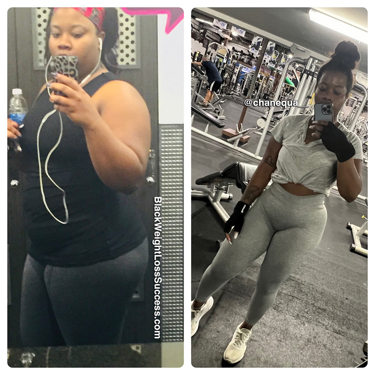 Chanequa before and after weight loss