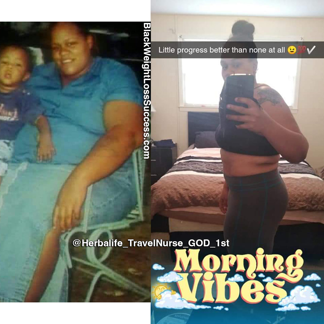 Natisia lost over 200 pounds