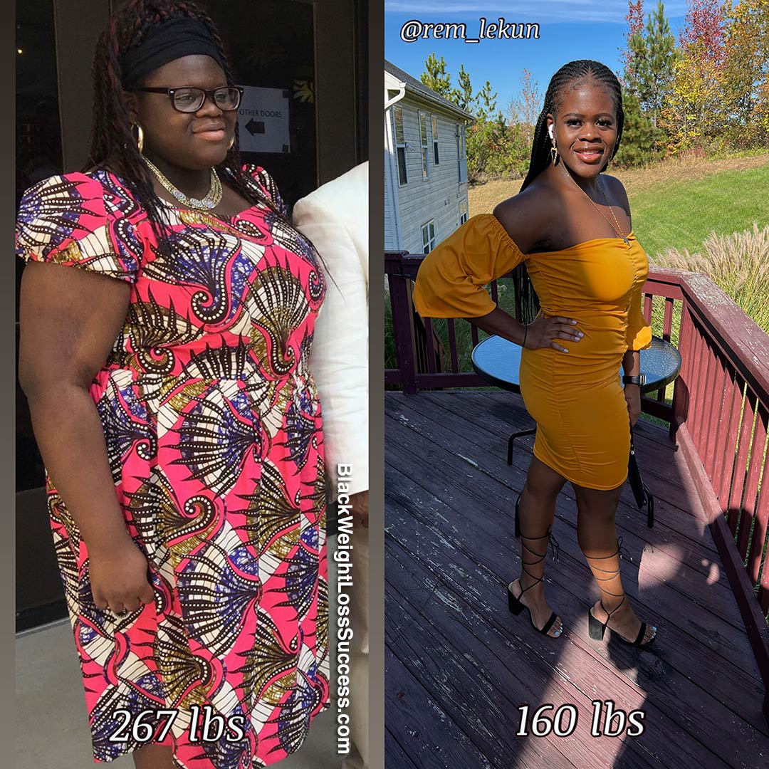 Remi before and after weight loss