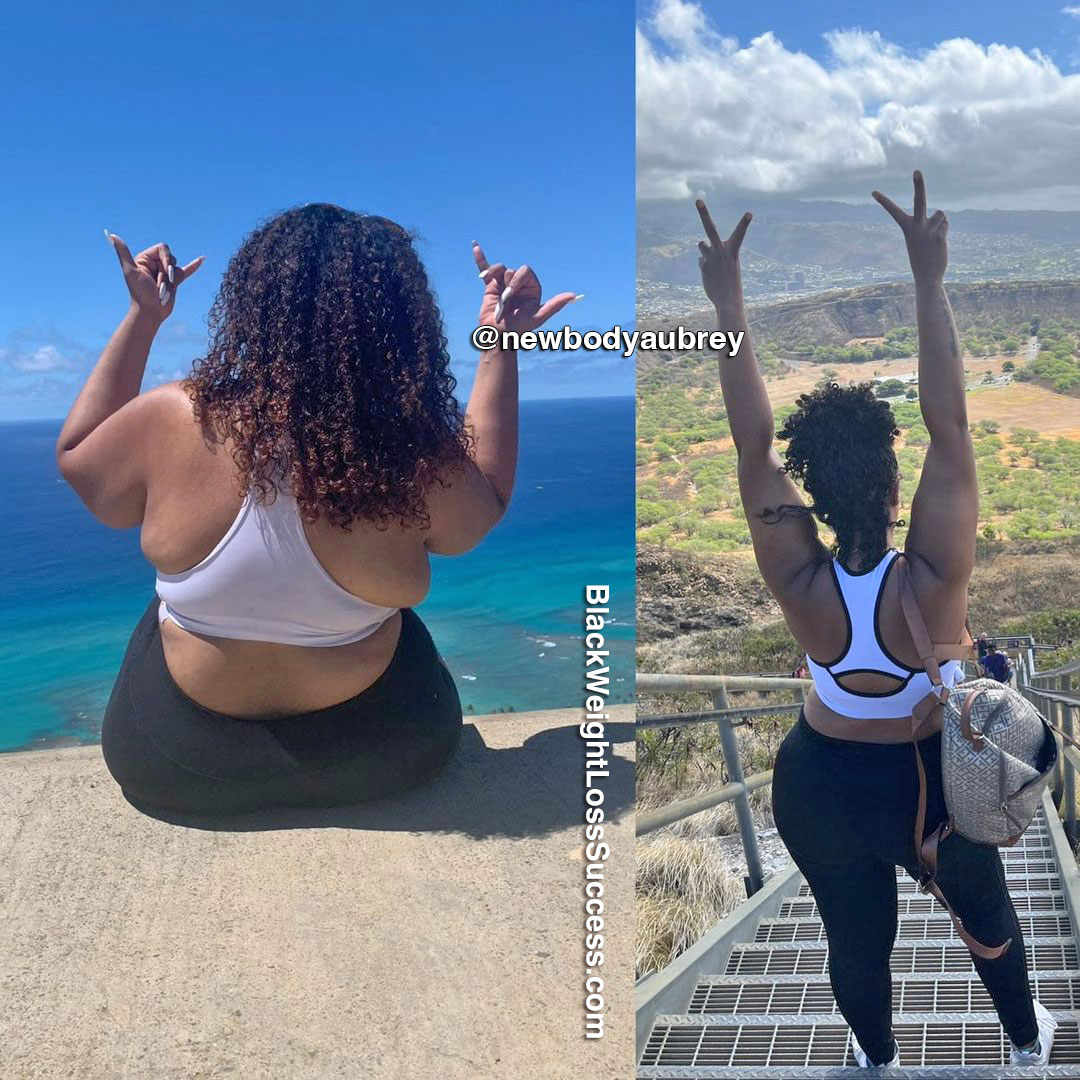 Aubrey-Lee before and after weight loss