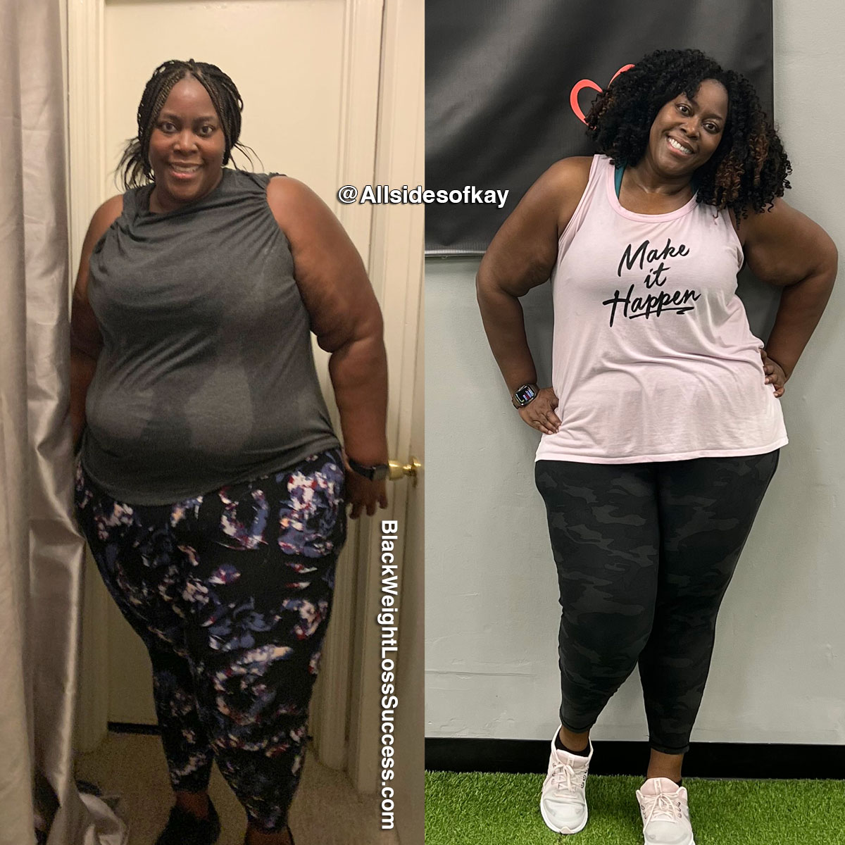 Kelly lost 116 pounds | Black Weight Loss Success