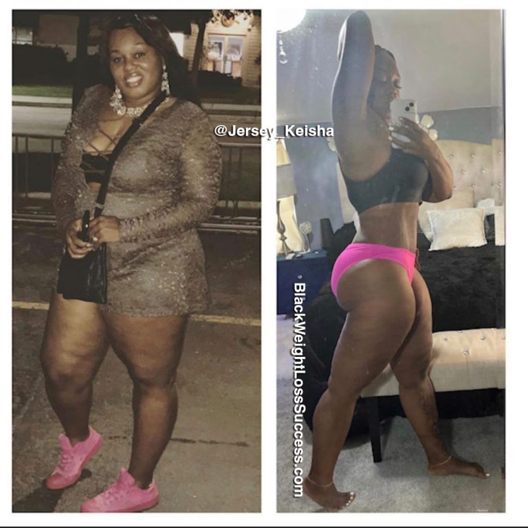 Keisha lost 100 pounds Black Weight Loss Success