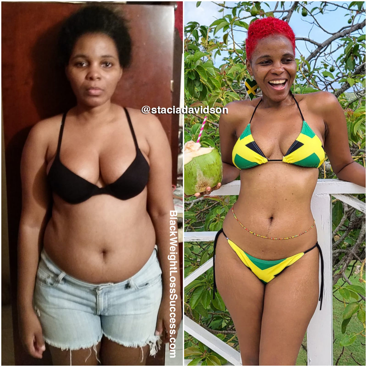 Stacia before and after weight loss