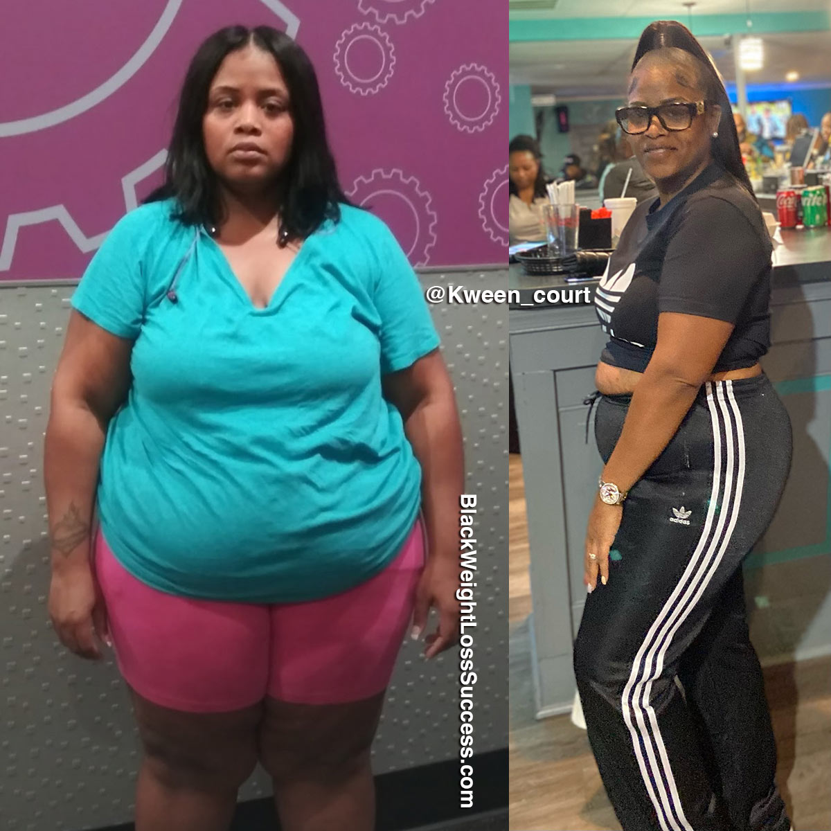 Courtney lost 103 pounds