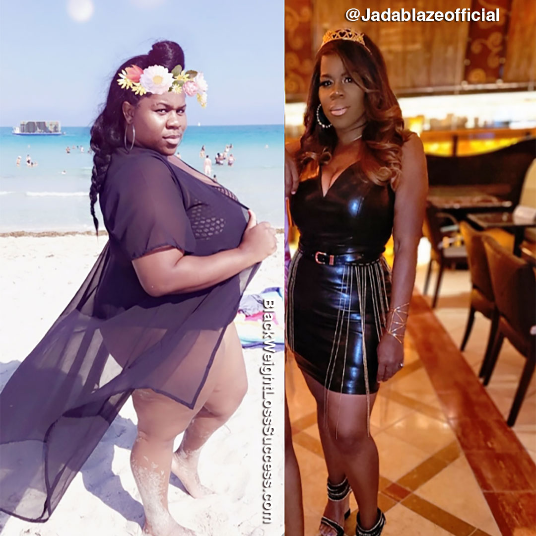 Jada lost 155 pounds | Black Weight Loss Success