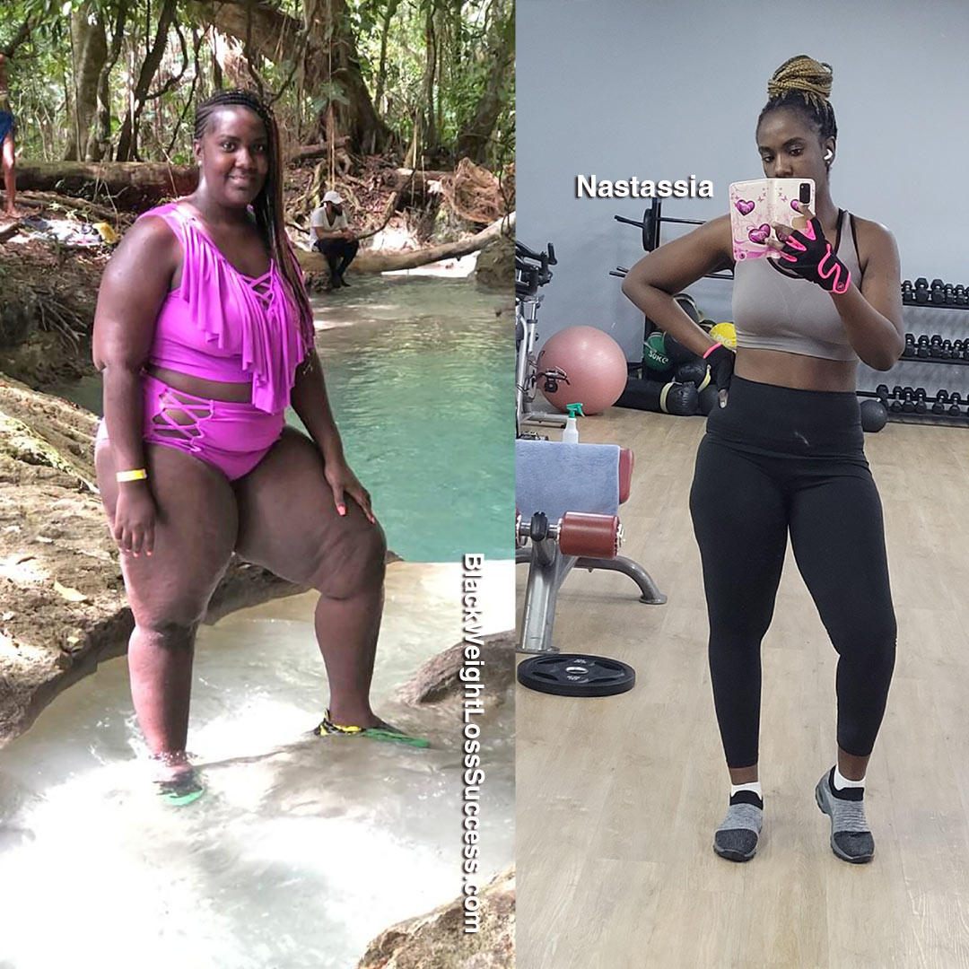 Nastassia misplaced 55 kilos | Black Weight Loss Success