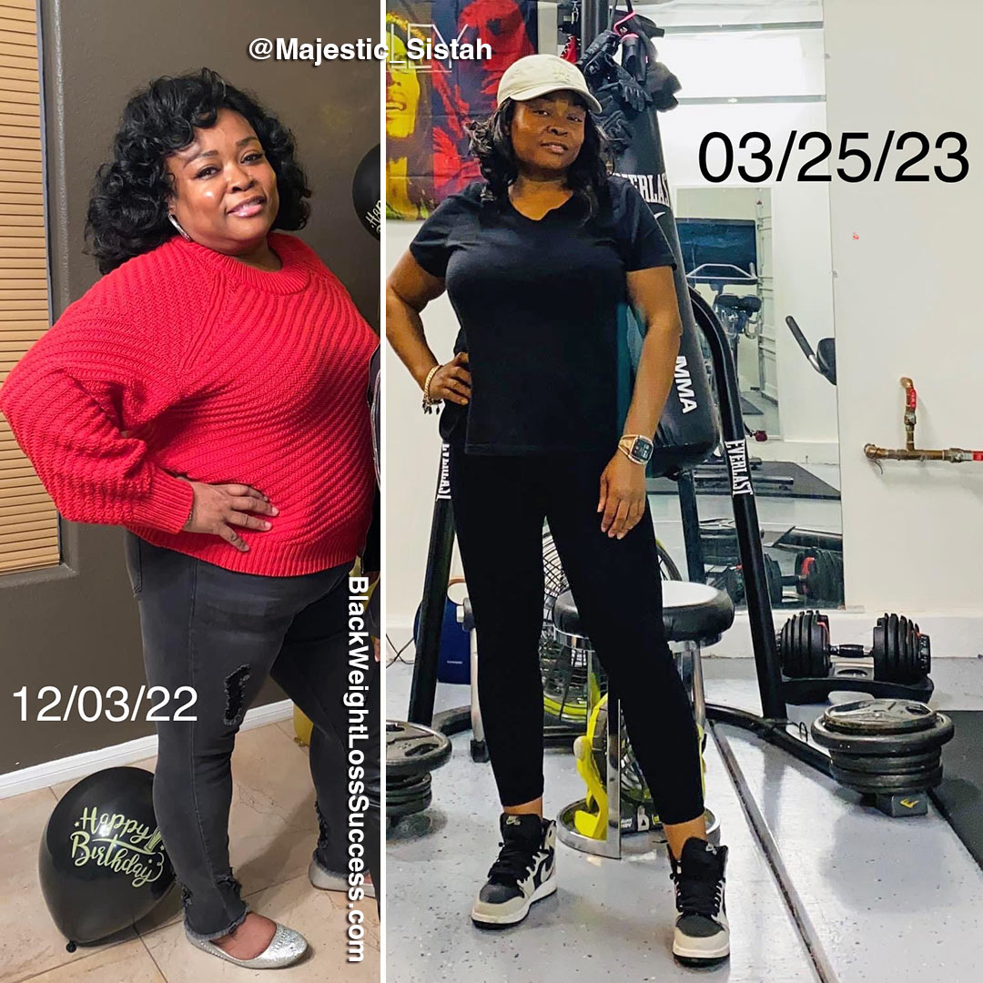 LaTonya before and after weight loss