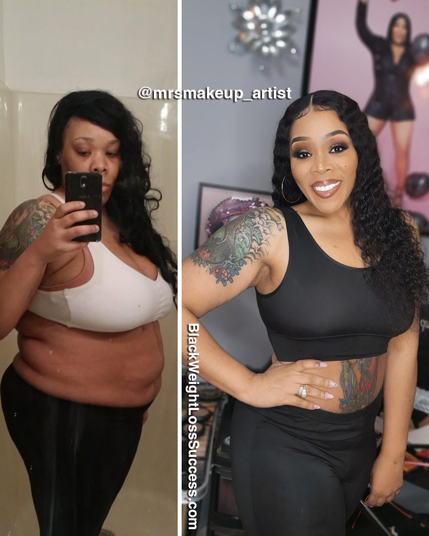 Nikia before and after weight loss