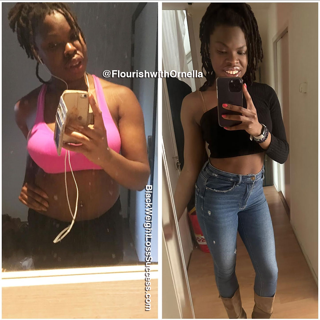 Ornella before and after weight loss