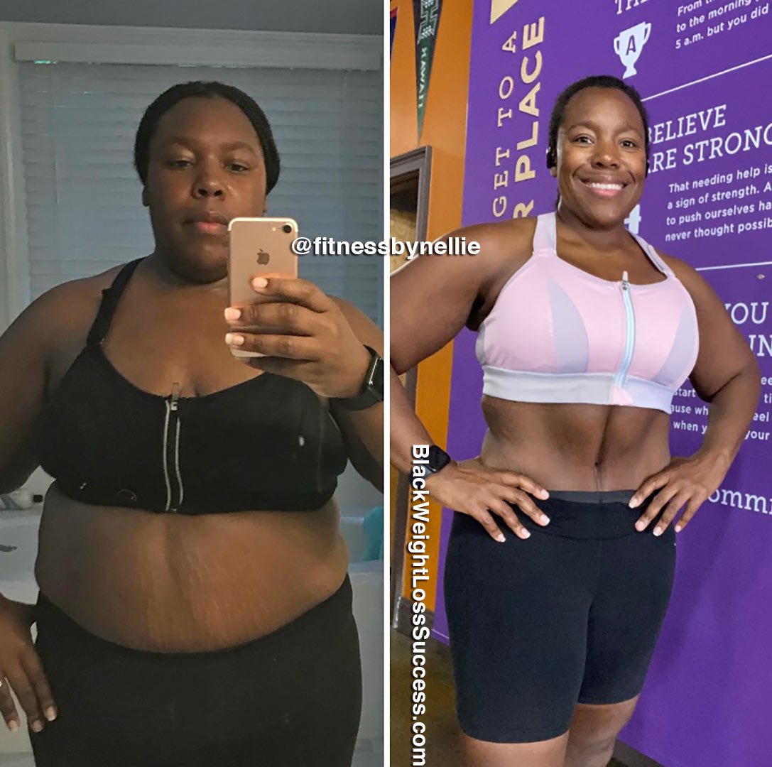 Chanel before and after losing 138 pounds