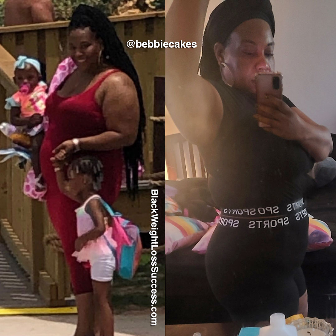 Ebonie before and after weight loss