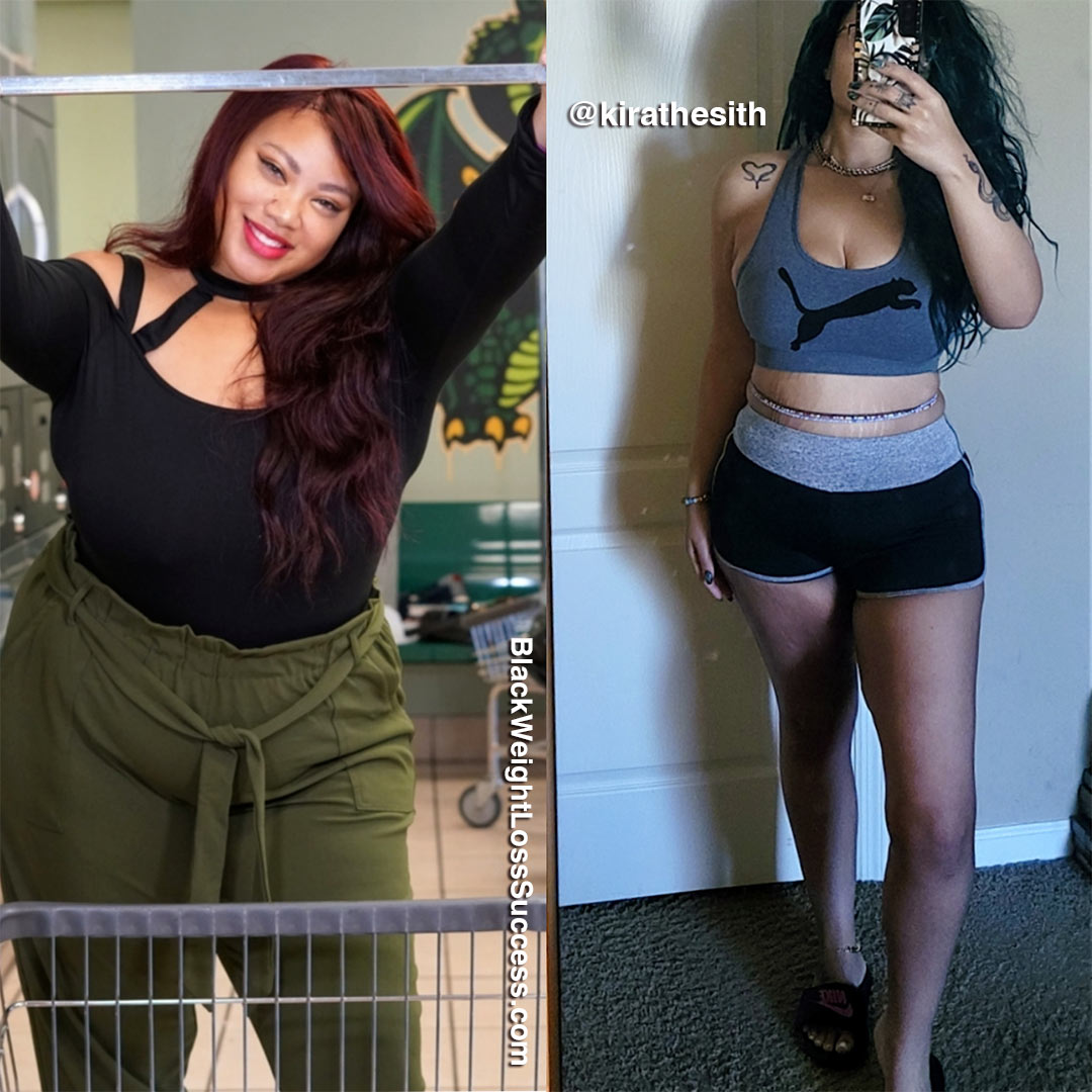 Kira before and after weight loss