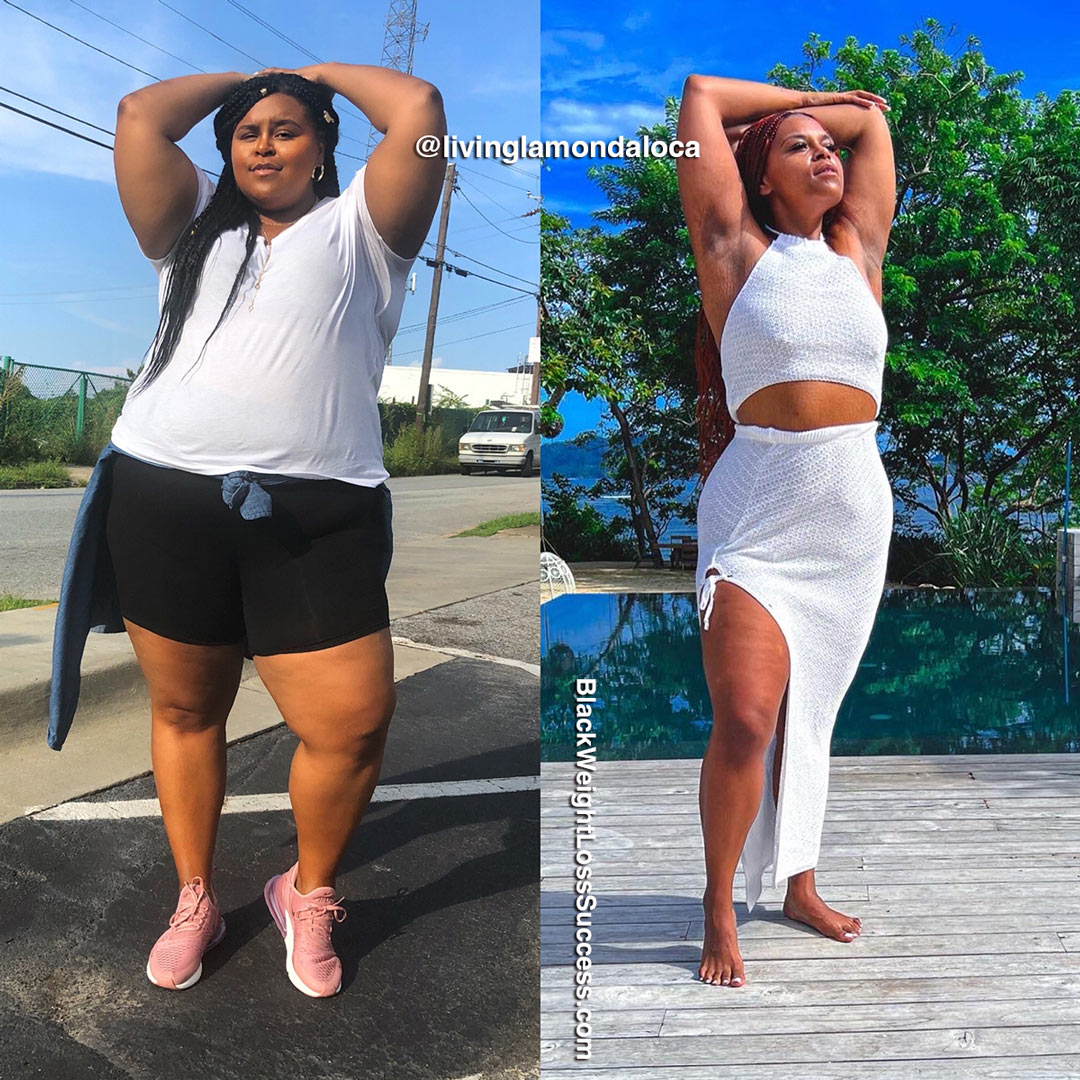 Lamonda before and after weight loss