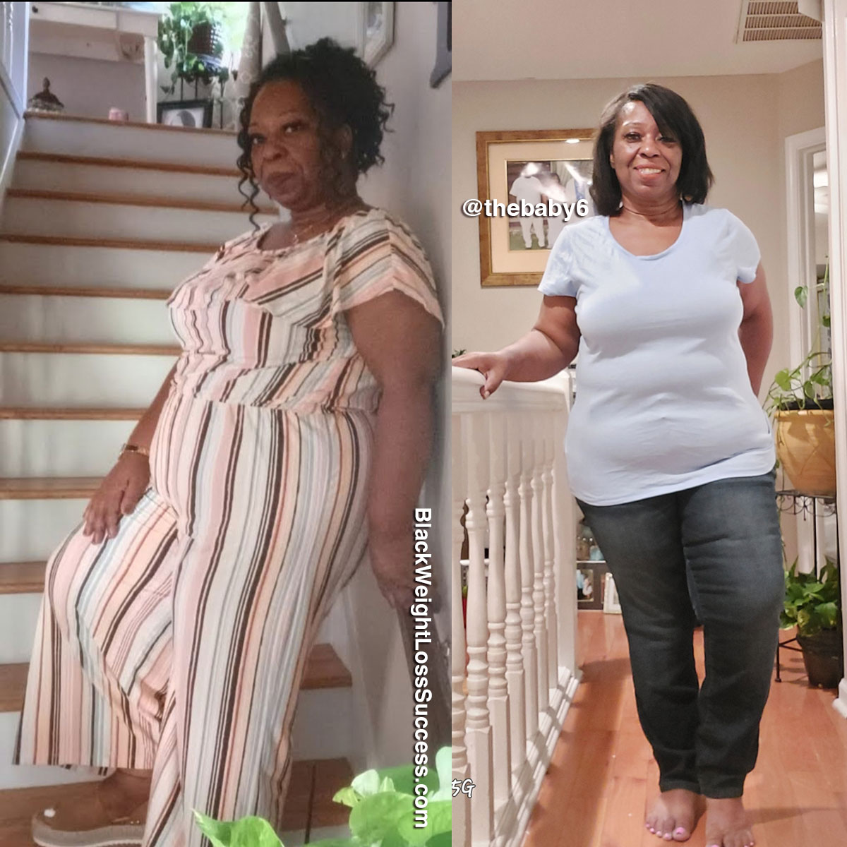 Tracy before and after weight loss