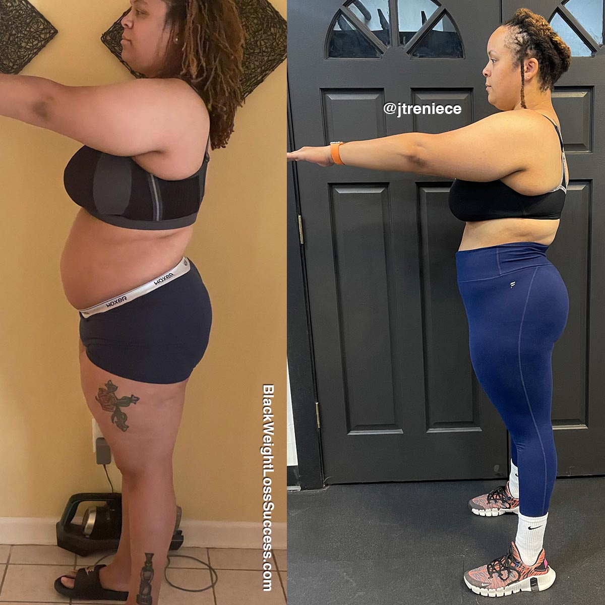 Jasmine before and after weight loss
