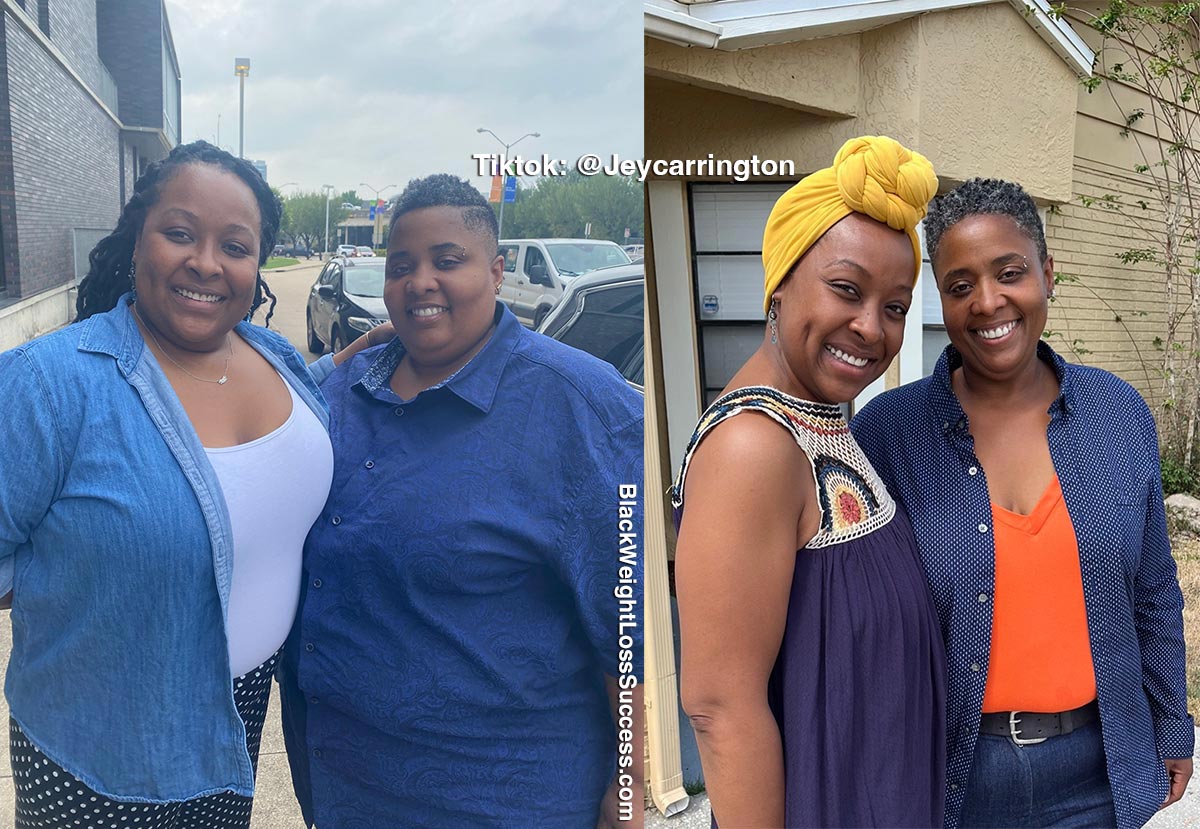 Jey and Sabrina before and after weight loss