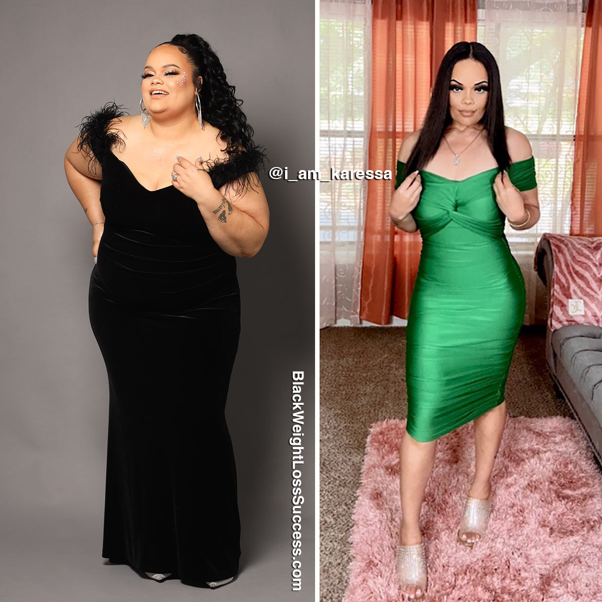 Karessa before and after weight loss