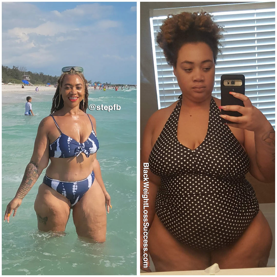 Stephanie before and after weight loss