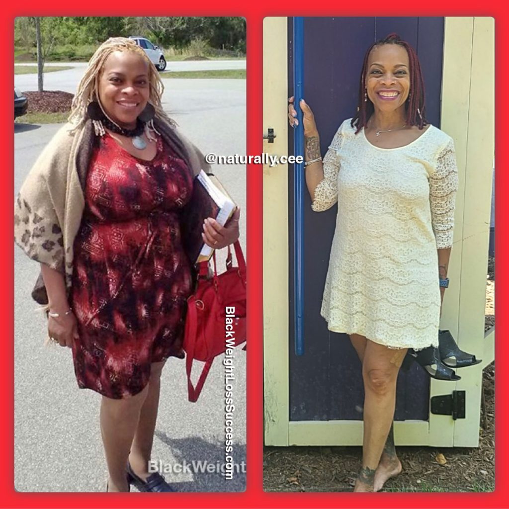 Cee lost 68 pounds Black Weight Loss Success