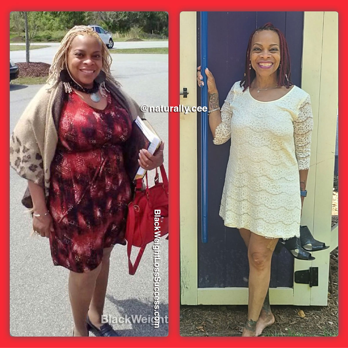 Cee before and after weight loss
