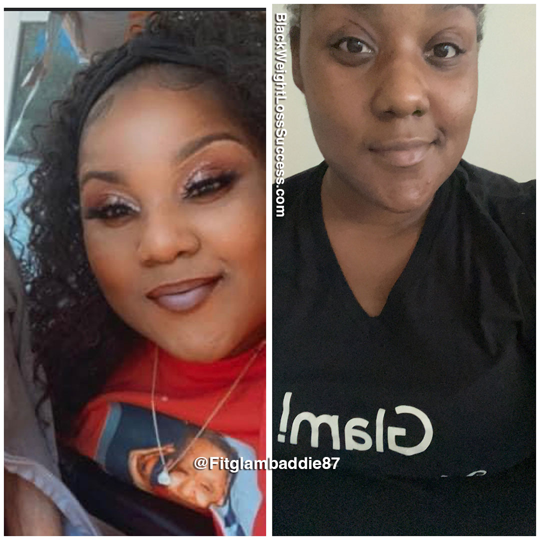 Geanna before and after weight loss
