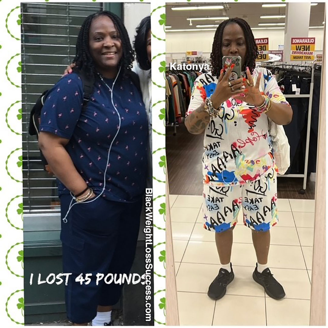 Katonya before and after weight loss