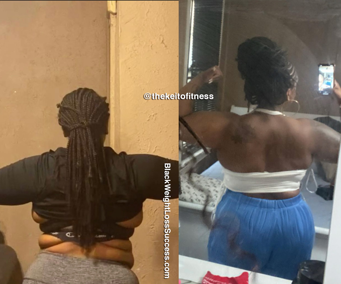 Keiasha before and after weight loss