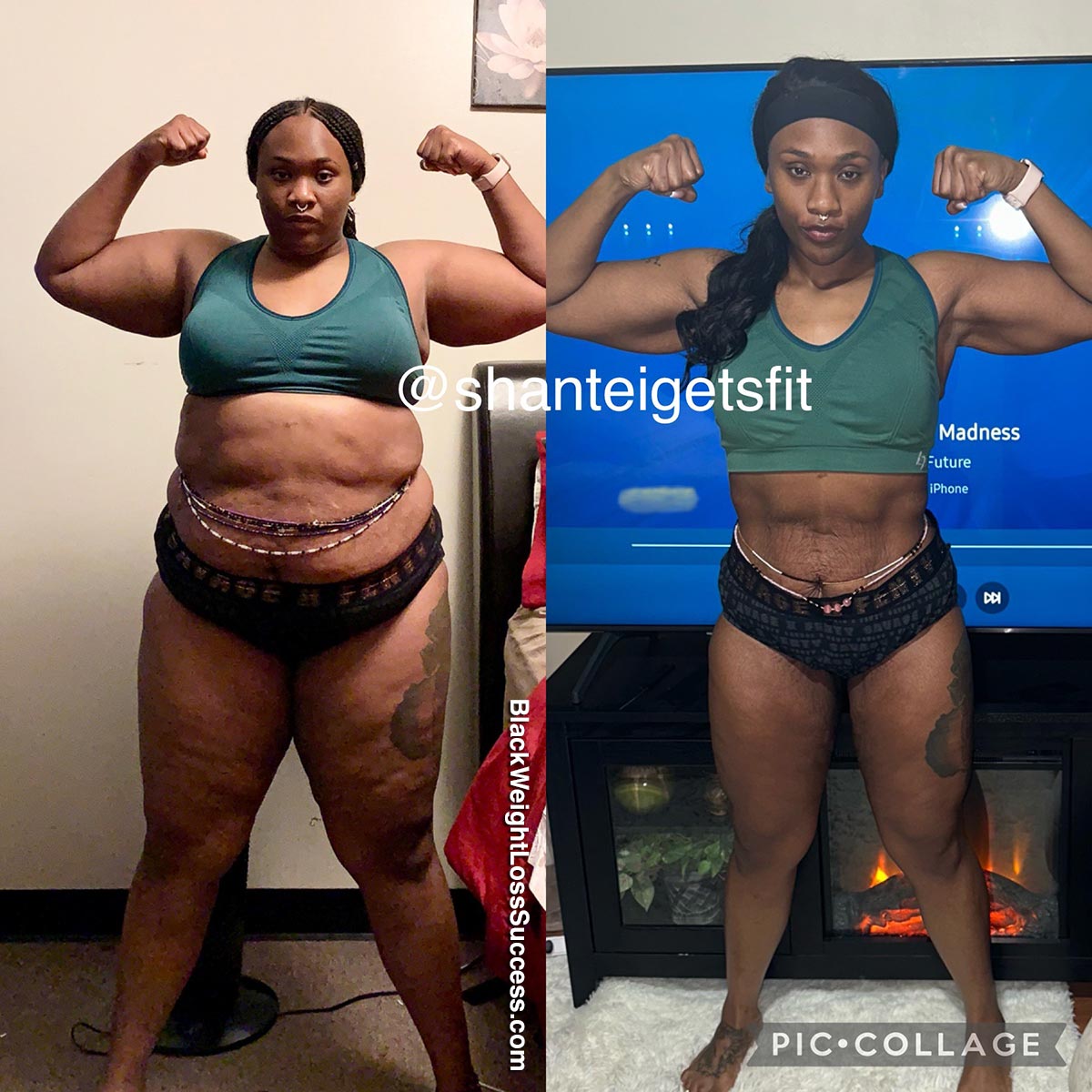 Shantei misplaced 103 kilos | Black Weight Loss Success