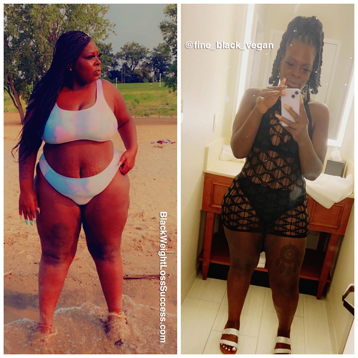 Lakeyta misplaced 125 kilos | Black Weight Loss Success